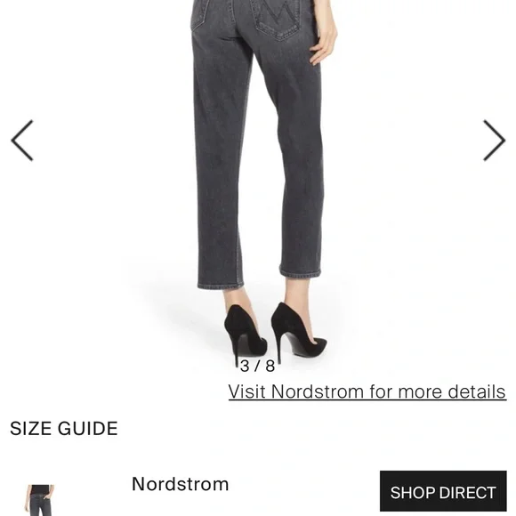 Mother Superior Tomcat Jeans Say You’re Sorry Black Jeans High Rise Straight 29